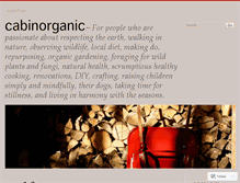 Tablet Screenshot of cabinorganic.com